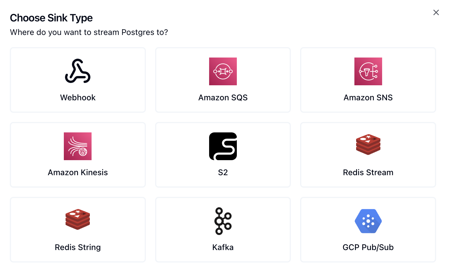 Choose S2 as the Sink for CDC with Sequin